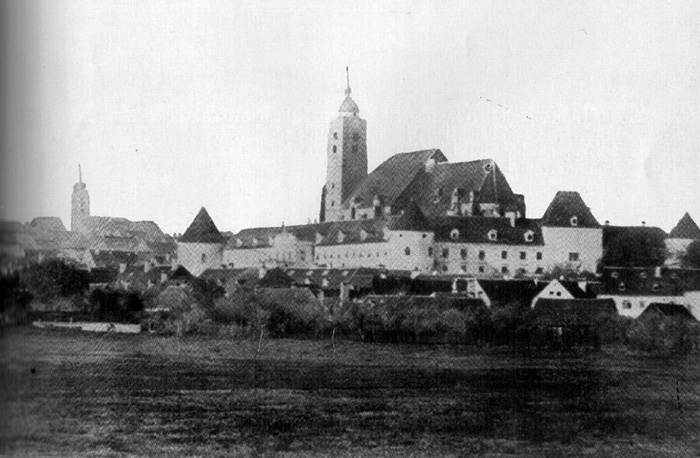Pogled na Katedralu iz Vlaške ulice 1860. godine